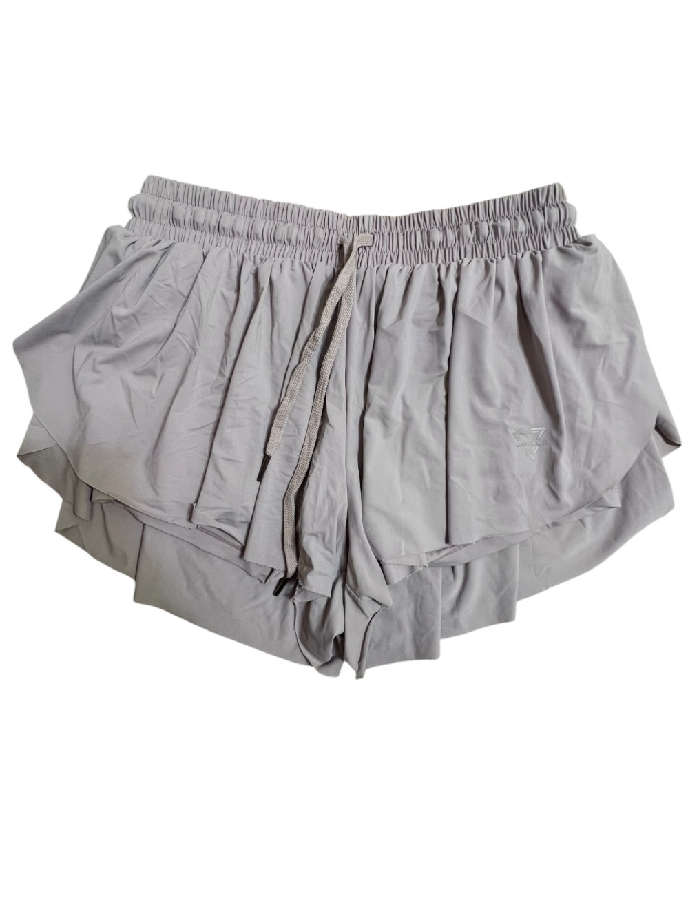 Women’s Layered Athletic Shorts — Light Dusty Pink